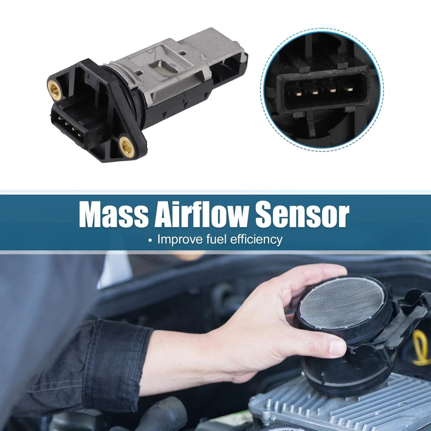 Mass Air Flow Sensor for Hyundai Accent, Scoupe (1995-1999)