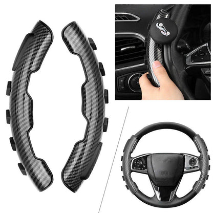 Black ABS Non-Slip Steering Wheel Covers for Honda Civic Accord CR-V