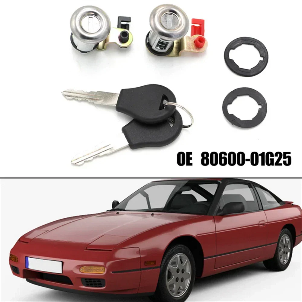 Door Lock Cylinder Set with 2 Keys for Nissan Pickup (1984-1998)