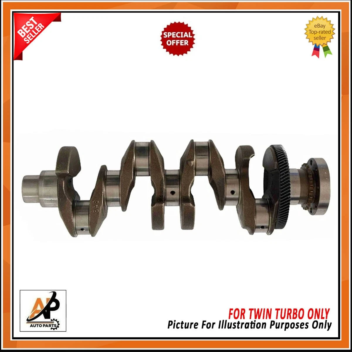 Crankshaft with Gear OEM Replacement for Land Rover Jaguar 2.0 Diesel (2001–2004)