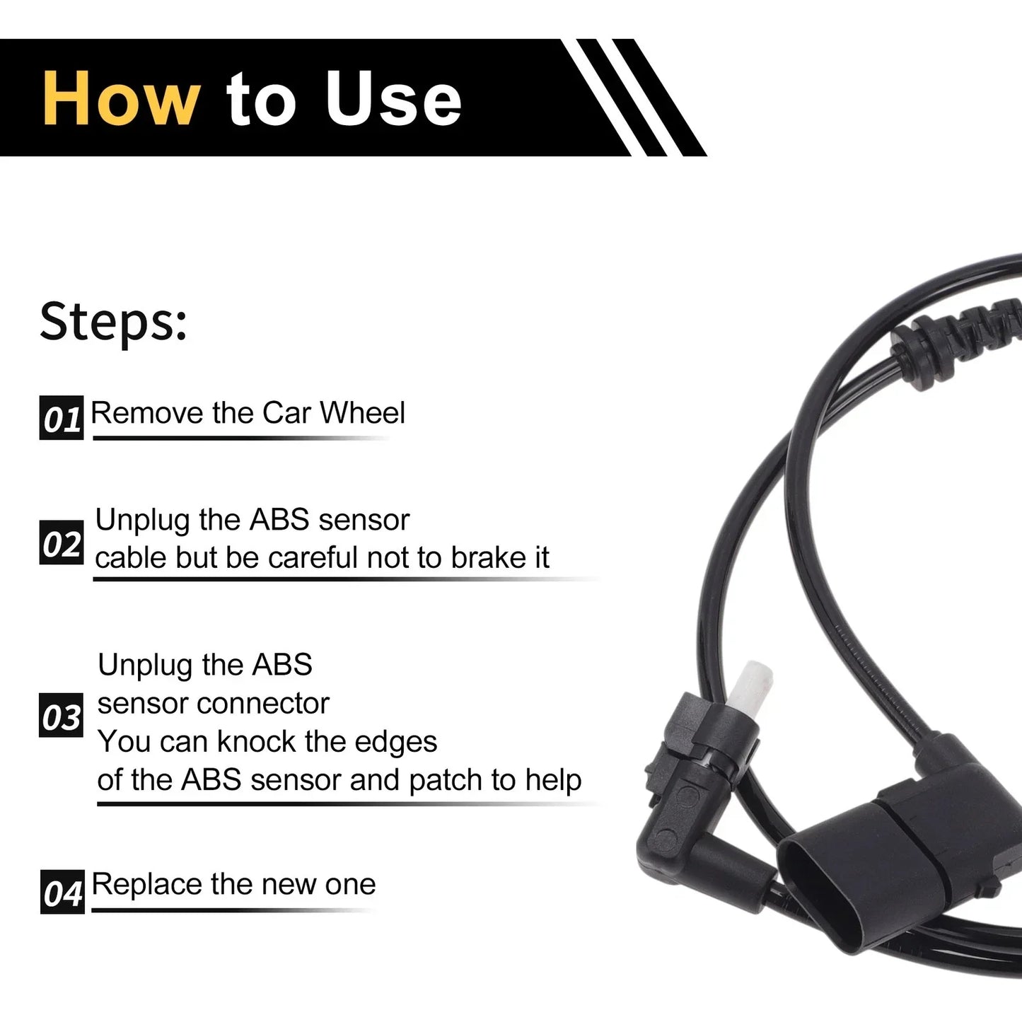 ABS Wheel Speed Sensor for Mercedes-Benz W213 (2016) 1 x Left Front