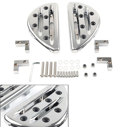 Chrome Rear Passenger Floorboard Foot Pegs for Harley Touring (1993-2023)