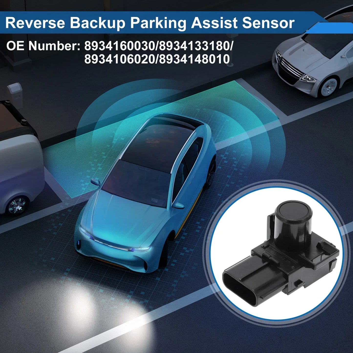 Reverse Backup Parking Sensor for Lexus RX350 (2010-2012) - Black 1 x Unit