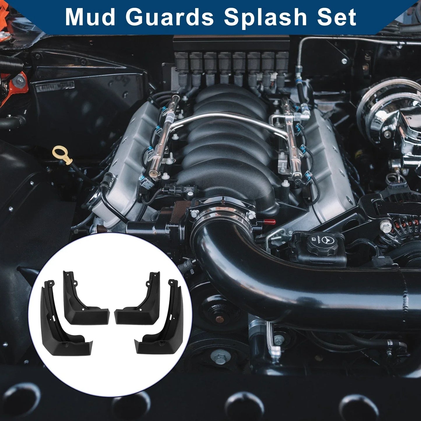 Mud Flaps Splash Guards 2 x Front & Rear for Honda ZRV (2022-2024)