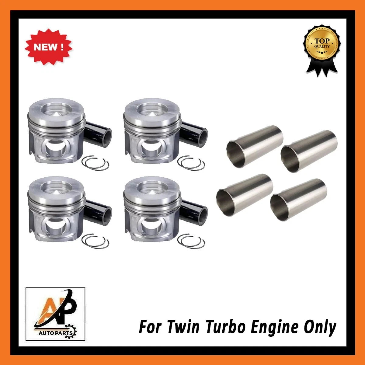 Engine Liner with Piston Standard Kit for Jaguar Land Rover 2.0D (2014–2019)