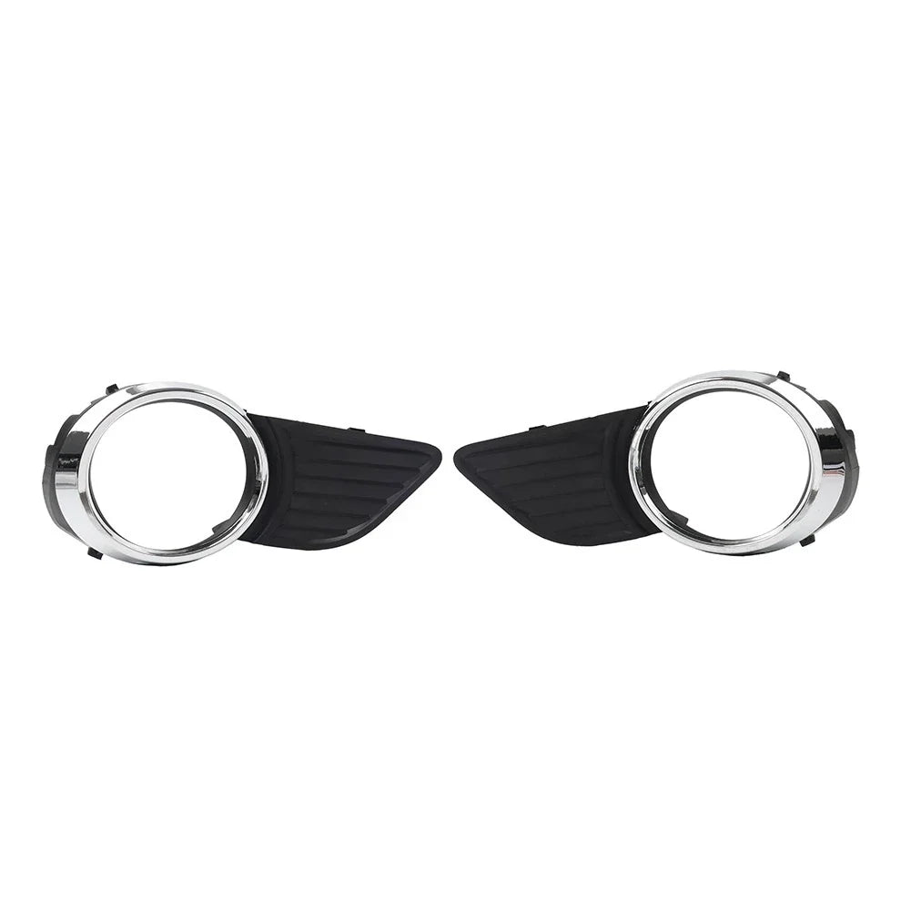 Front Fog Light Bezel Cover  Black/Chrome for Toyota Sienna (2011-2017)