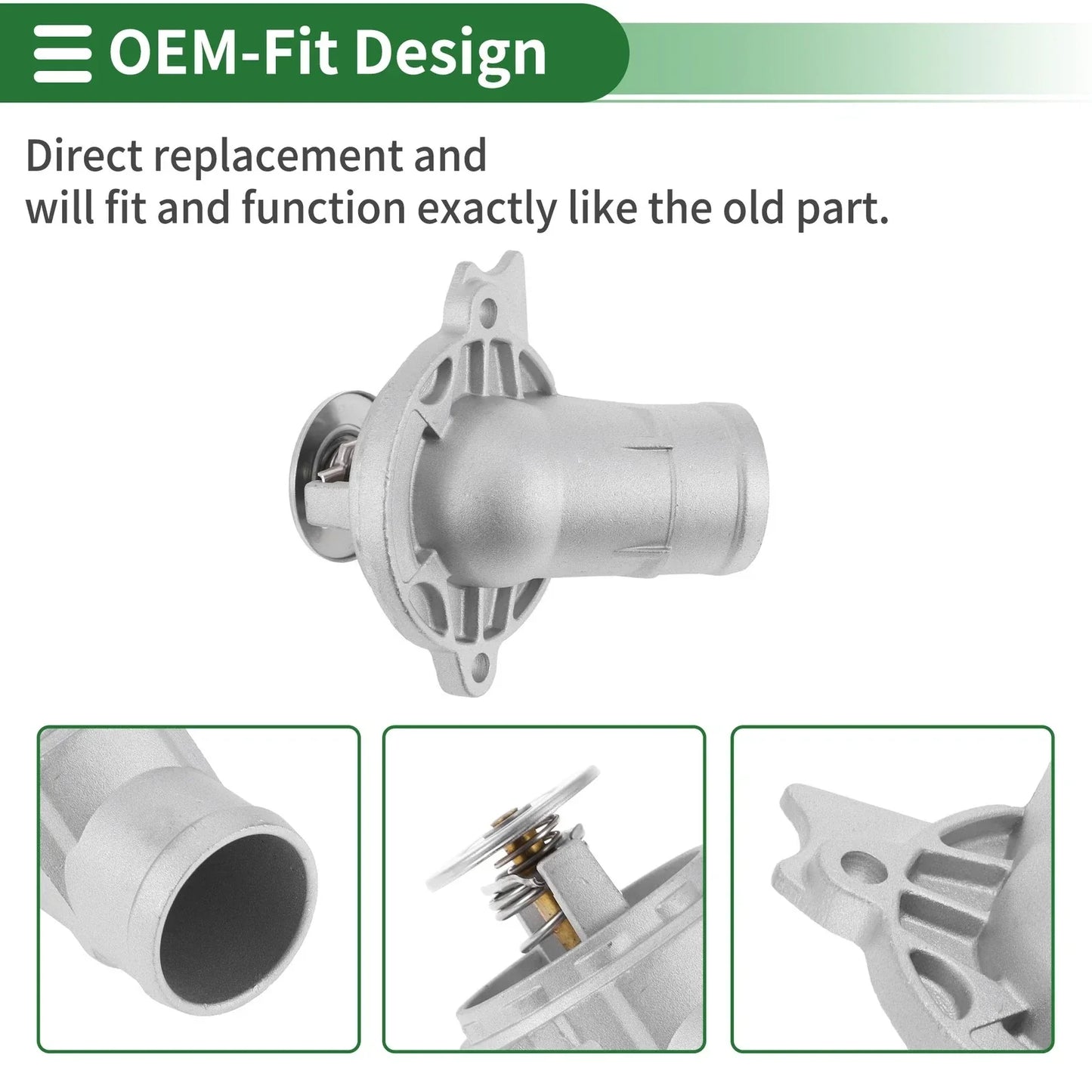 Engine Coolant Thermostat Housing for Mercedes-Benz C240 E320 E500 (2001-2005)