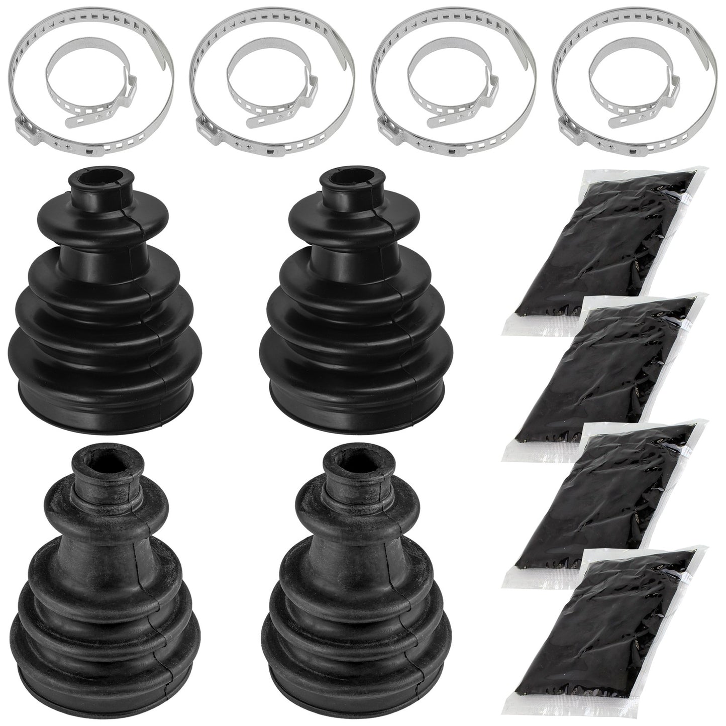 CV Boot Kit Front Axle Inner Outer Replacement for Club Car Carryall 1500 (2004–2013)