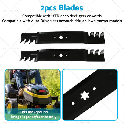 42" Blades for MTD Cub Cadet ZTR RZT42 Gator Toothed Mulching