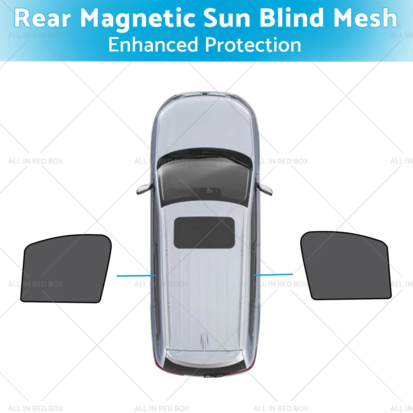Rear Magnetic Sun Blind Mesh for LDV T60 Ute (2017-2024) UVA & UVB Protection