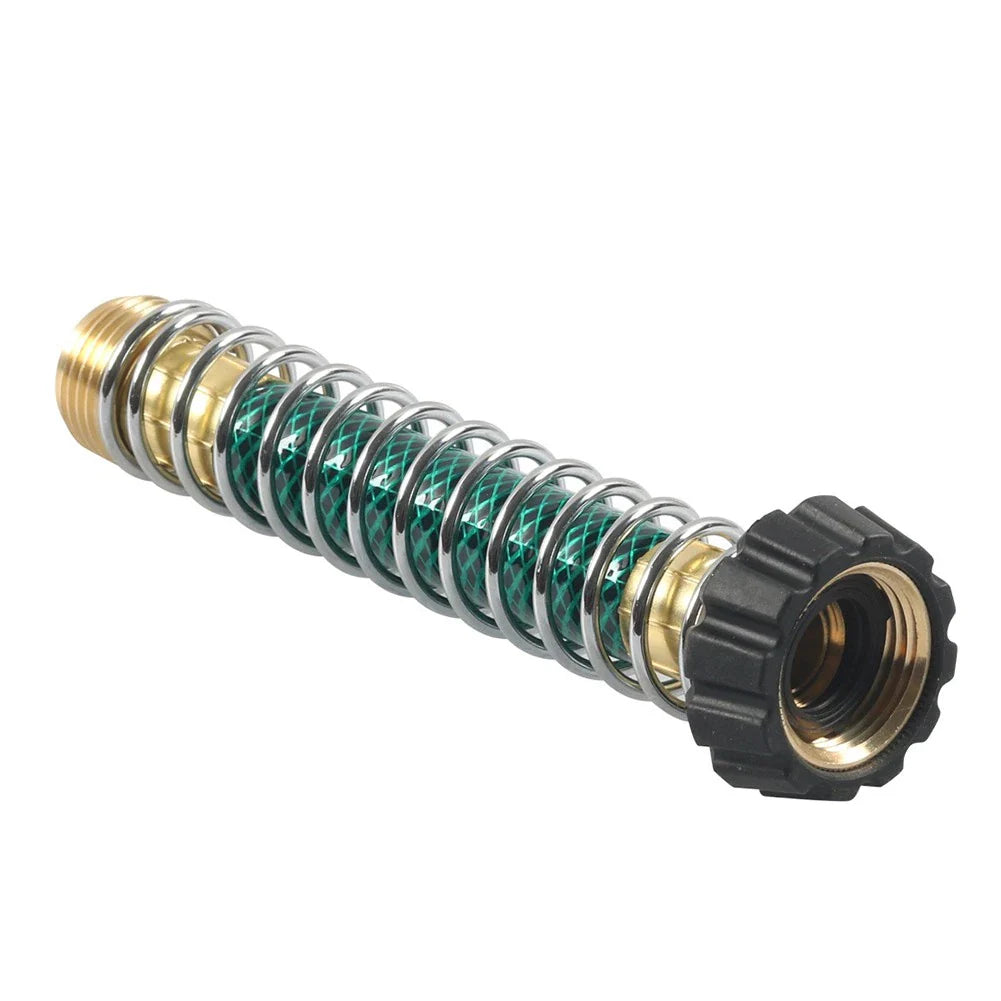 3/4" Hose Splitter Connector for Garden Hose - Coiled Spring Protector