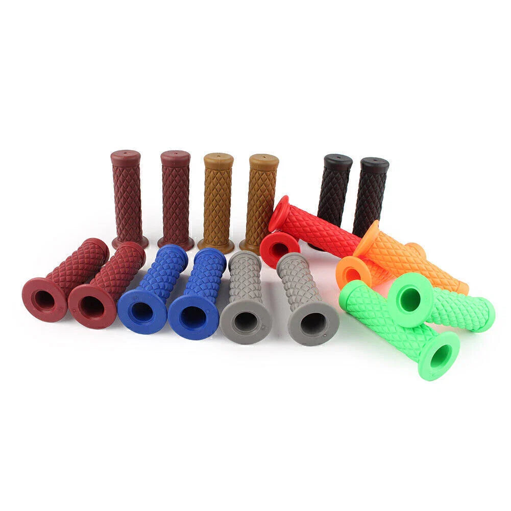 7/8" Rubber Handlebar Grips for Motorcycle Universal