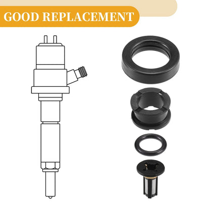 Fuel Injector Seal O Ring 4 x Sets for Honda CRV (1999-2001) NBR Rubber Black