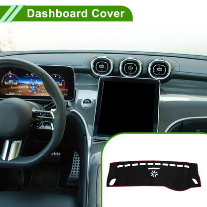 Dashboard Cover Mat for Mercedes A-Class 2013-2017 Sun Protector Pad Black Red