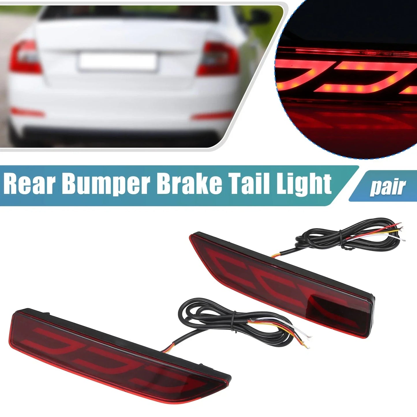 Rear Bumper Reflector LED Lights for Honda CR-V (2017-2023)