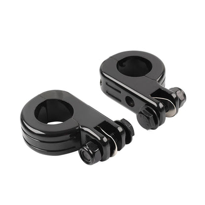 Foot Peg Mount Clamp Bracket for Harley 1.25" Highway Engine Crash Bar