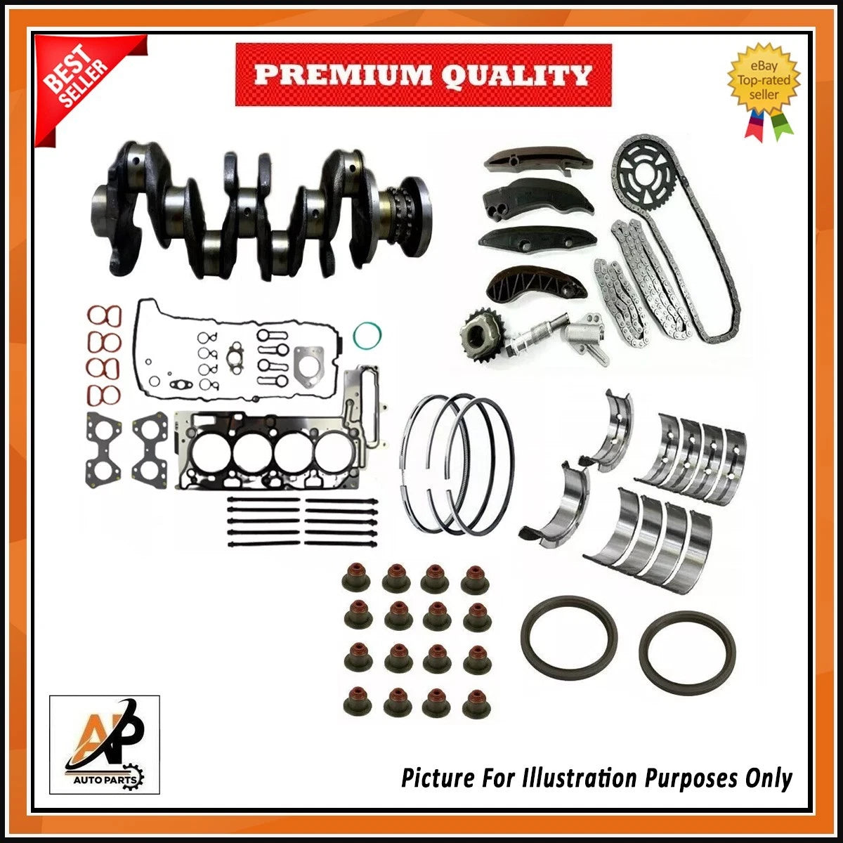 Crankshaft Engine Rebuild Parts Kit for BMW MINI 2.0 N47 (2007–2015)