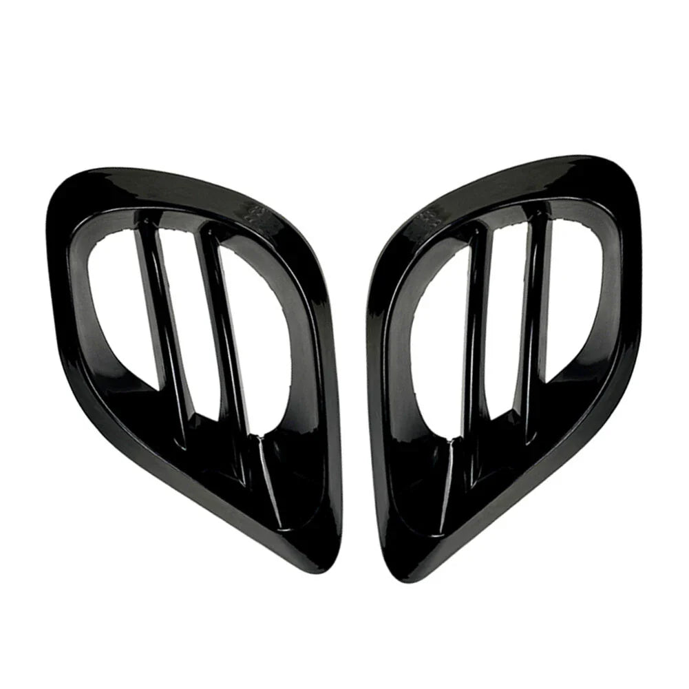 Black Front Bumper Fog Grill Trim for Mercedes Benz W213 E-Class (2020+)