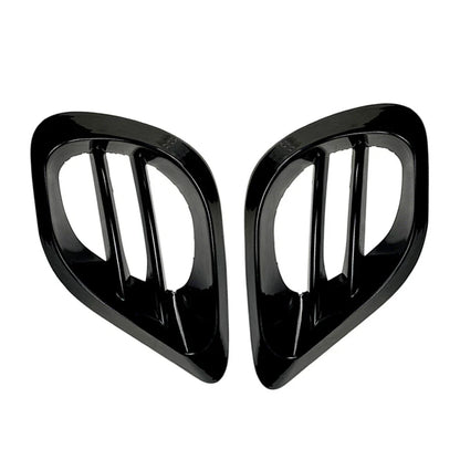 Black Front Bumper Fog Grill Trim for Mercedes Benz W213 E-Class (2020+)