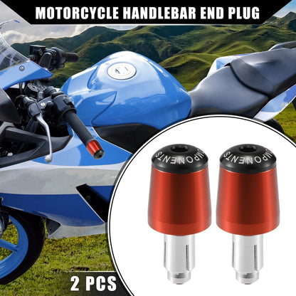2 x 7/8" Handlebar End Plugs for Honda Motorcycle