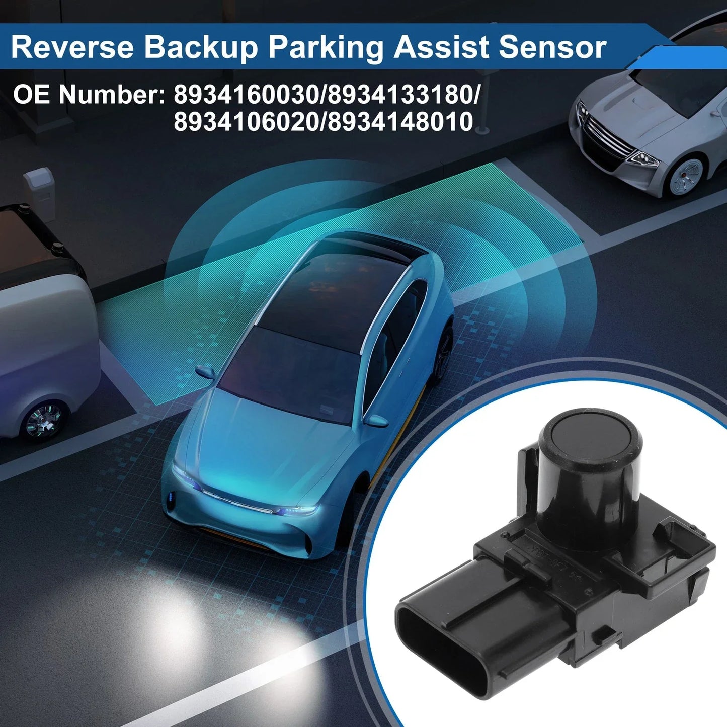Reverse Backup Parking Sensor for Lexus RX350 (2010-2012) - Black 1 x Unit