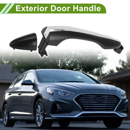 Exterior Door Handle for Hyundai Kia Silver Tone Rear (2011-2016)
