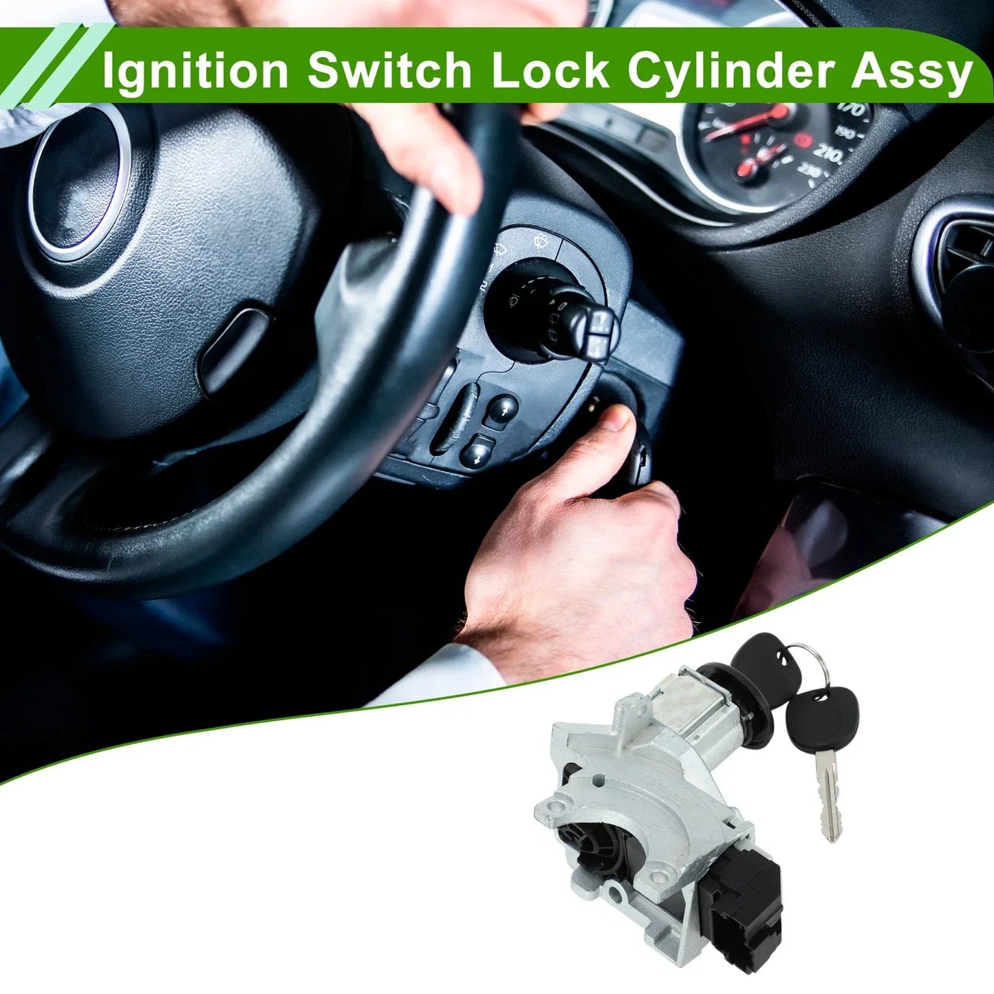 Ignition Lock Cylinder Assembly for Chevrolet Silverado 1500 3500 (2007-2013)