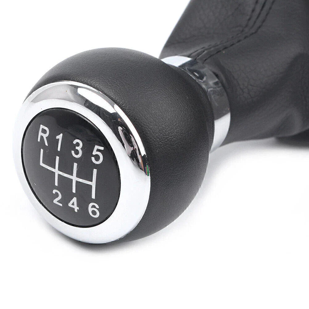 6-Speed Manual Gear Shift Knob w/ Boot Cover for VW Passat B6 (2005-2010)