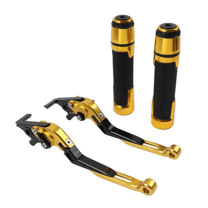 Folding Extendable Brake Clutch Levers & Handlebar Grips for Aprilia Tuono V4