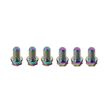 6pcs M6x40mm Titanium Torx Head Flange Bolts for Motorcycle Bicycle