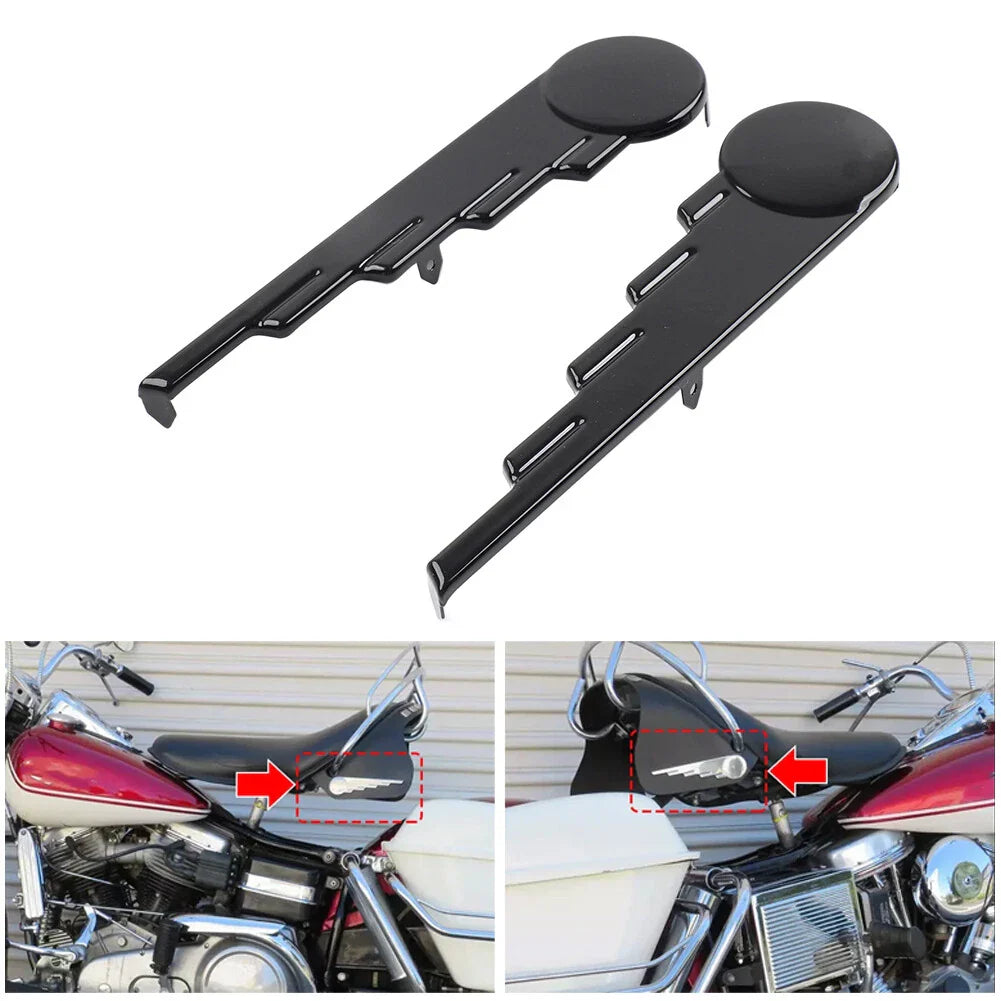 Black Saddlebag Trim Speed Ball Wing for Harley Touring Road King (2009-2023)