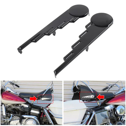 Black Saddlebag Trim Speed Ball Wing for Harley Touring Road King (2009-2023)