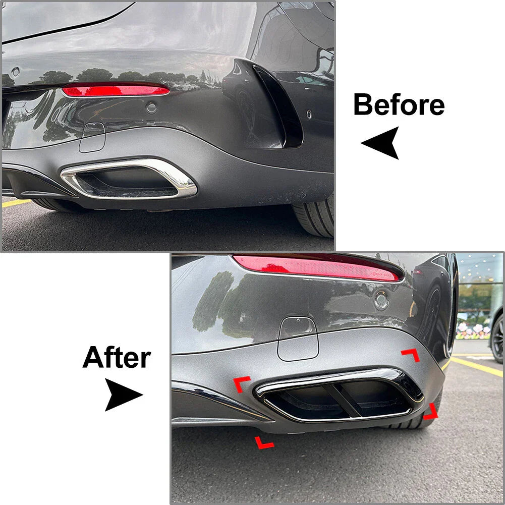 Rear Throat Exhaust Pipe Outlet Cover Trim for Mercedes-Benz CLE Coupe (2024)