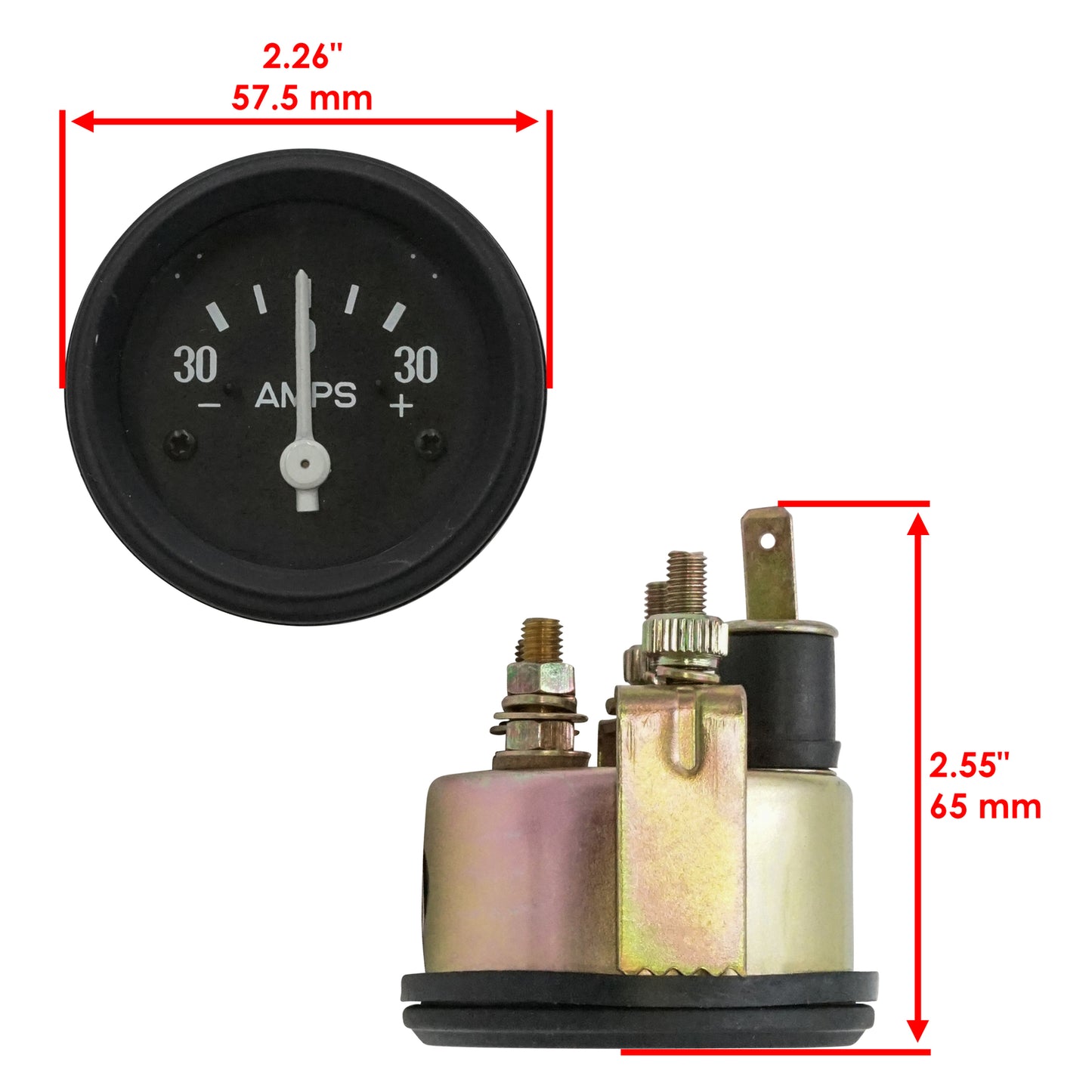 Amp Meter Replacement for Massey Ferguson TO35 50 65 85 (1947–1963)