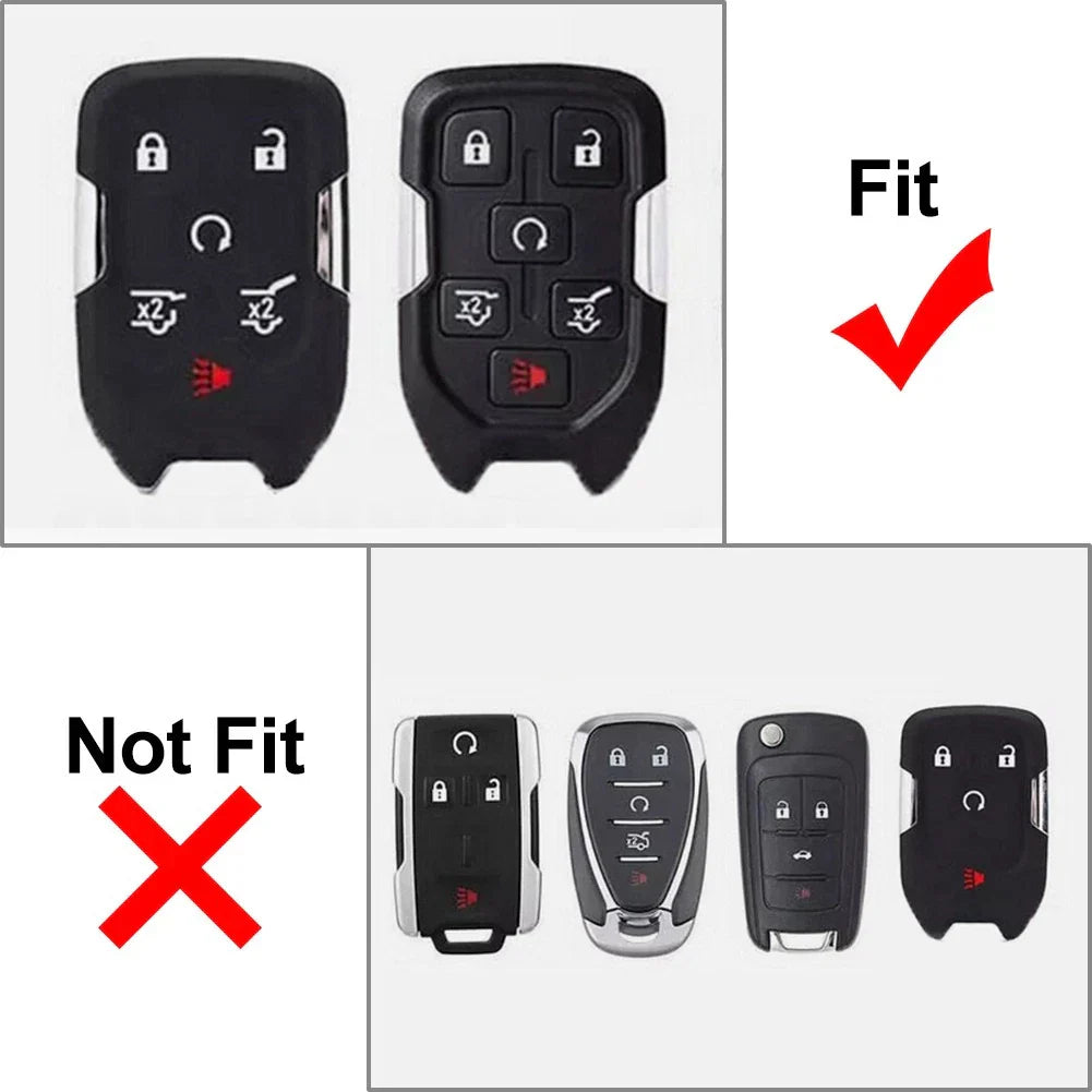 Remote Key Fob Shell Case Cover for GMC Yukon, Chevy Tahoe, Suburban, Silverado