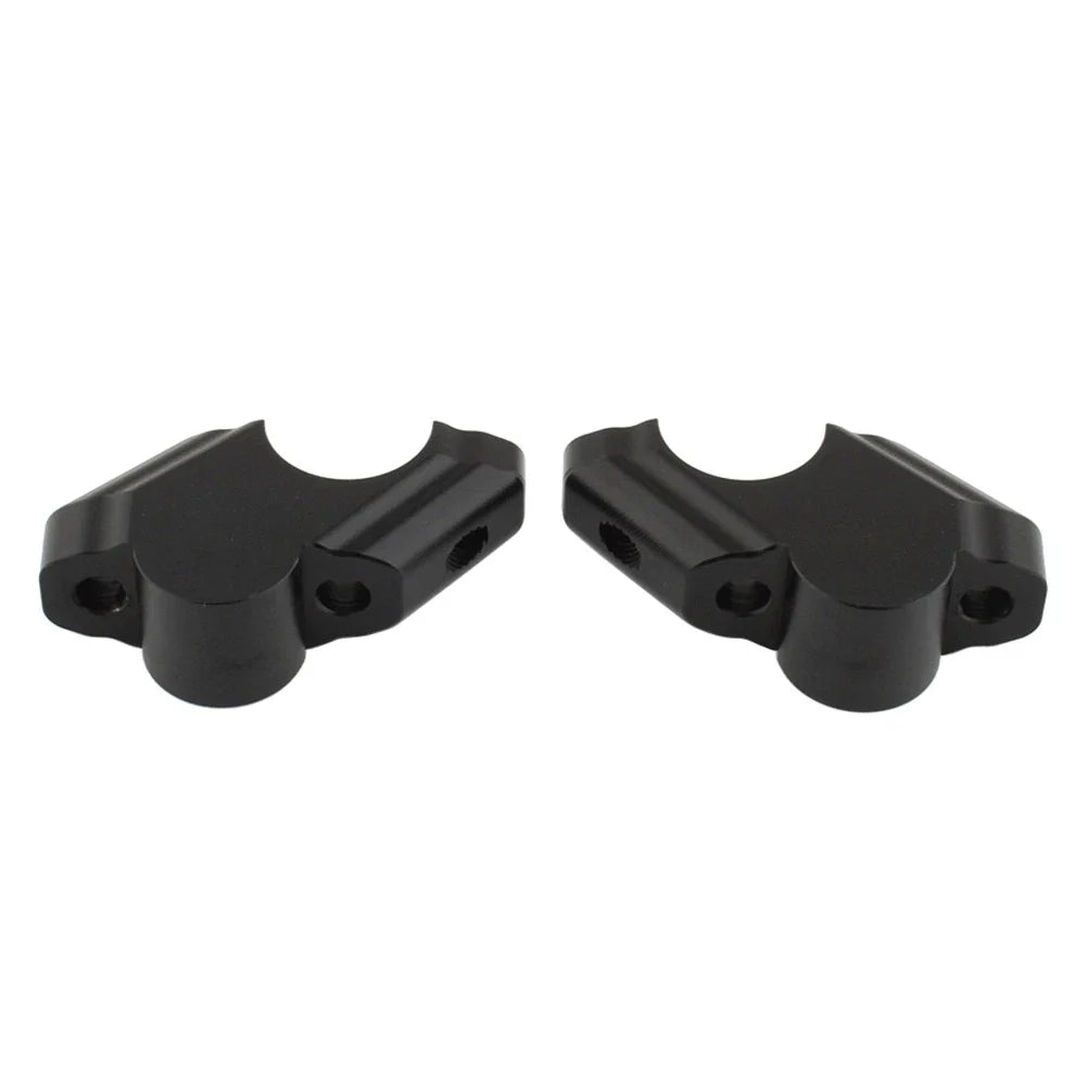 Black Offset Handlebar Riser Clamp for Yamaha Tenere 700 (2019-2025)