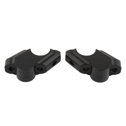 Black Offset Handlebar Riser Clamp for Yamaha Tenere 700 (2019-2025)