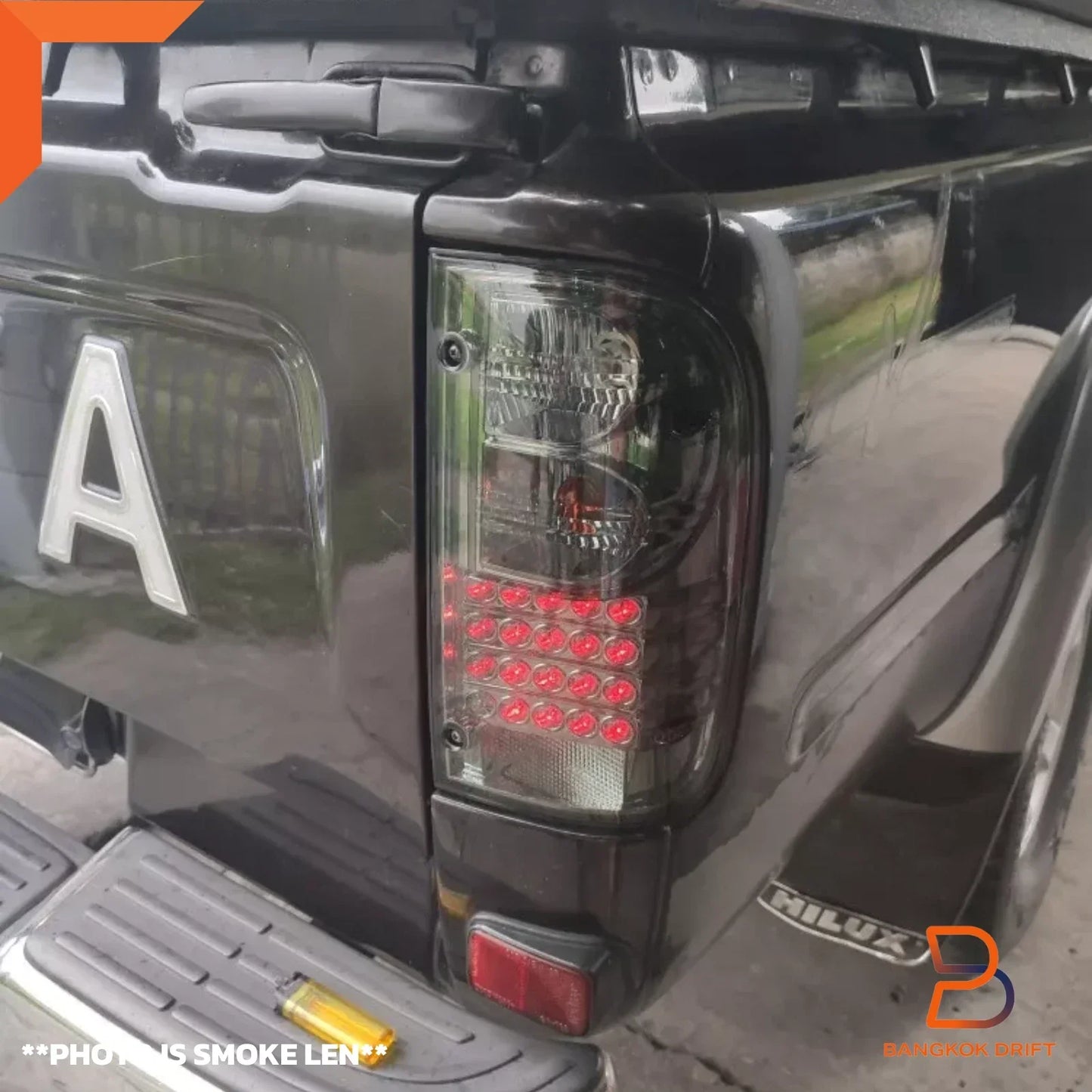 Smoked LED Tail Lights Pair for Toyota Hilux Ute LN167 SR5 (1997-2004)