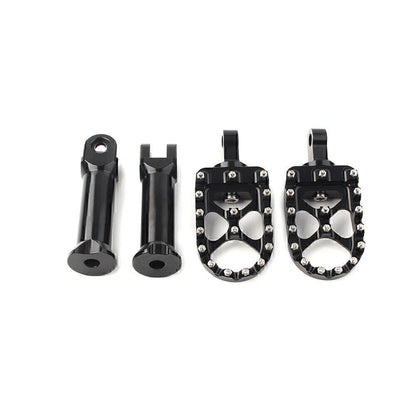 Black Rear Passenger Foot Pegs with Bracket for Harley Softail Street Bob (2018-2020)