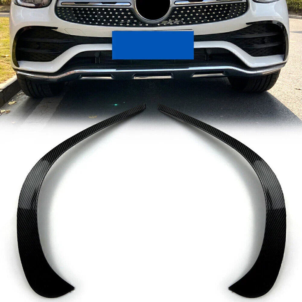 Black Front Bumper Spoiler Trim Cover for Benz GLC X253 (2020-2021)
