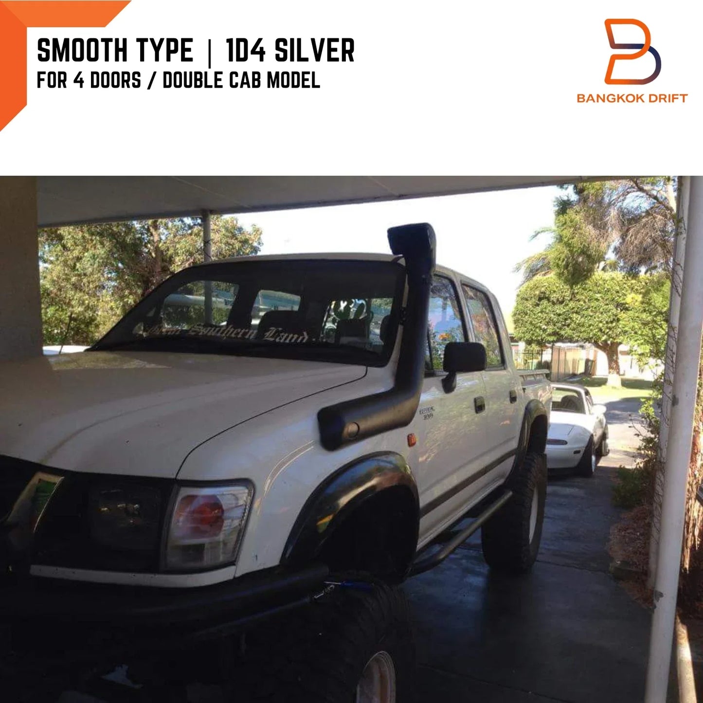 4" 1D4 Silver Fender Flare Arch for Toyota Hilux Ute (1997-2005)