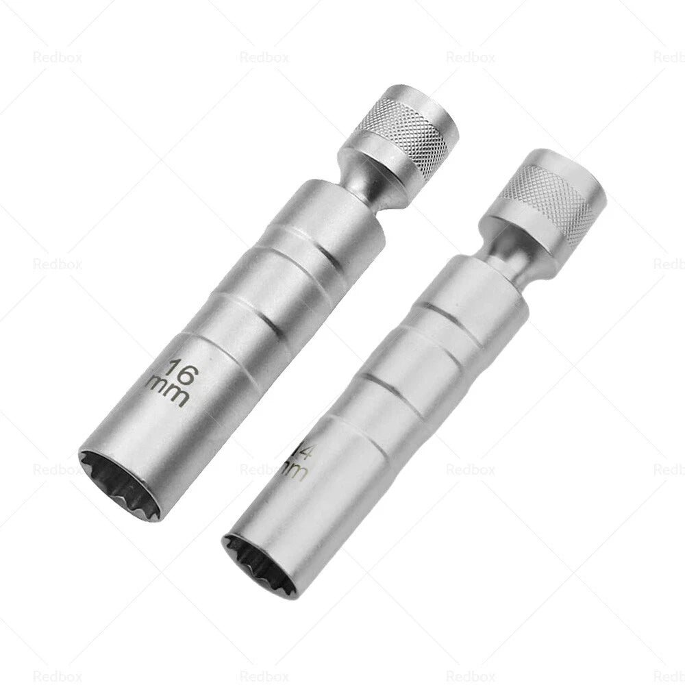 14/16 MM Thin Wall Magnetic Swivel Spark Plug Socket for Car Removal Tools