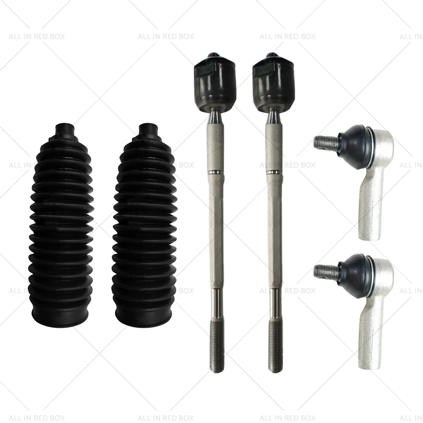 6PCS Inner Rack Tie Rod End Kit for Toyota Hilux 2005-2015 4WD GGN25R KUN26R