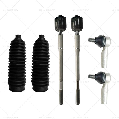 6PCS Inner Rack Tie Rod End Kit for Toyota Hilux 2005-2015 4WD GGN25R KUN26R