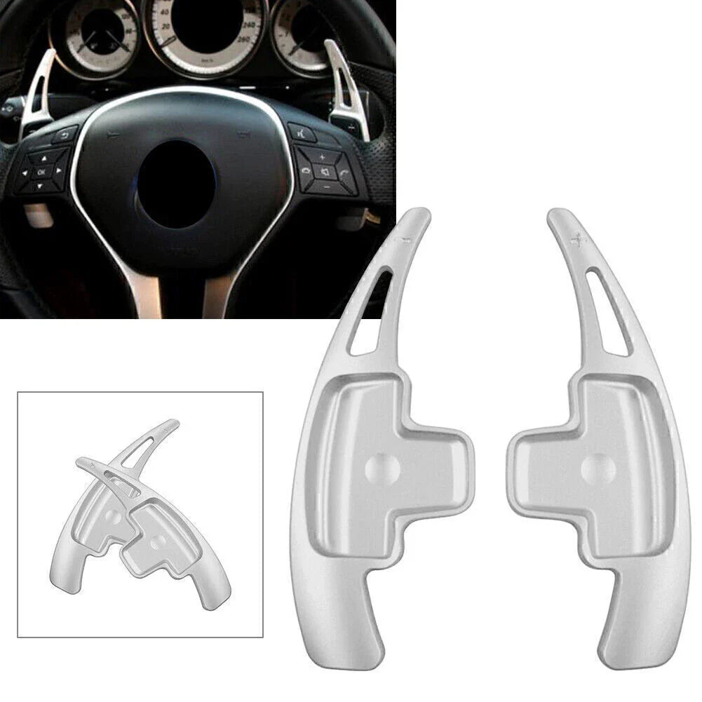 Steering Wheel Paddle Shift Extensions for Mercedes-Benz A B E R M GLK SLK Class