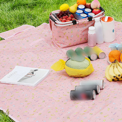 Extra Large Picnic Soft Rug & Insulated Cooler Lunch Bag Waterproof Outdoor