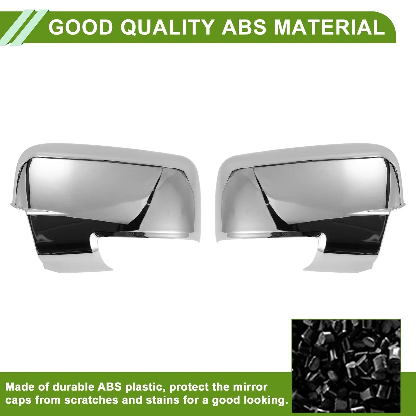 Left Right Side Mirror Cover Cap Replacement for Dodge - Electroplating Color