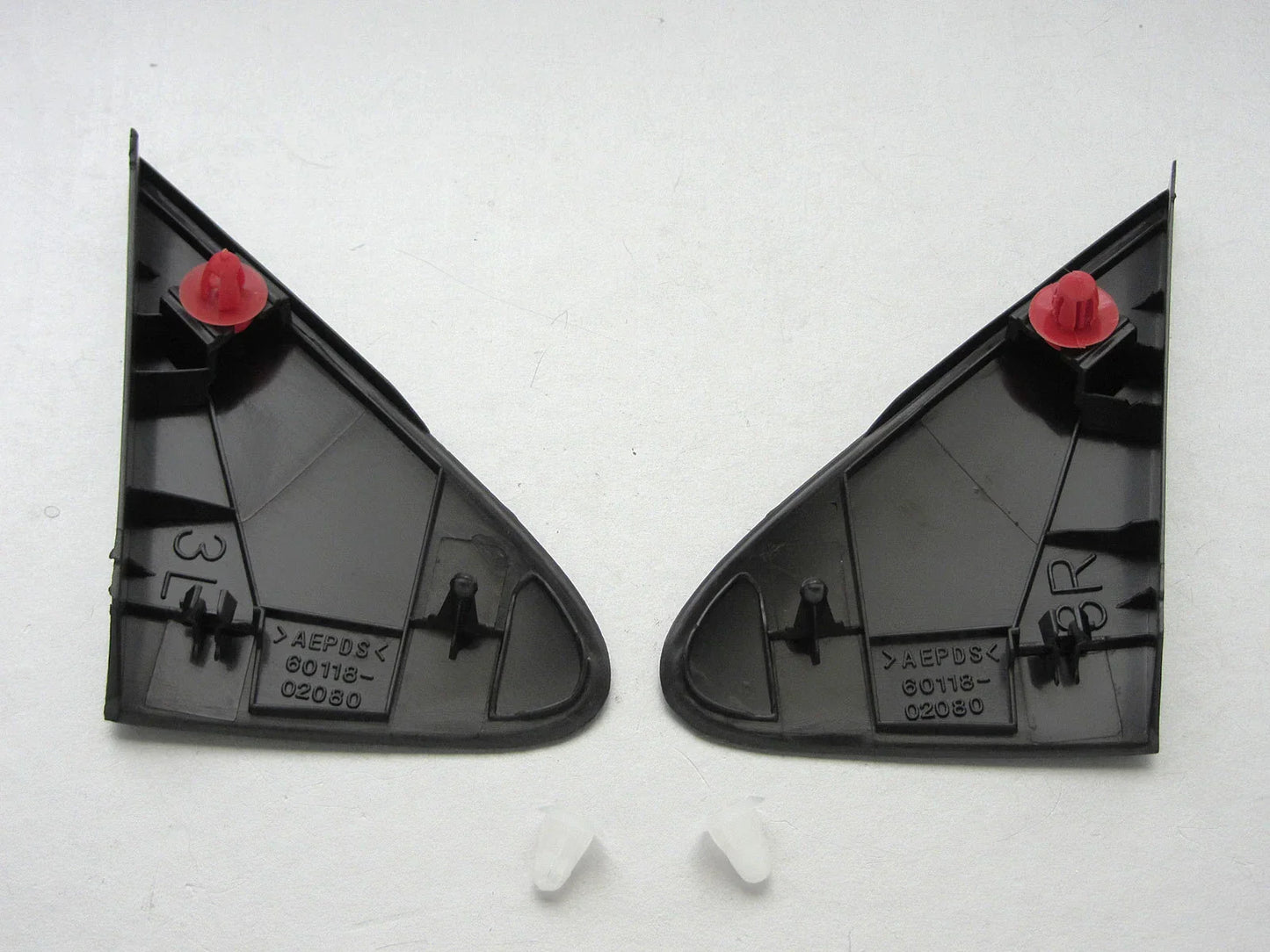 Door Mirror Extension Trim for 09-12 Toyota Corolla Sedan (2 x)