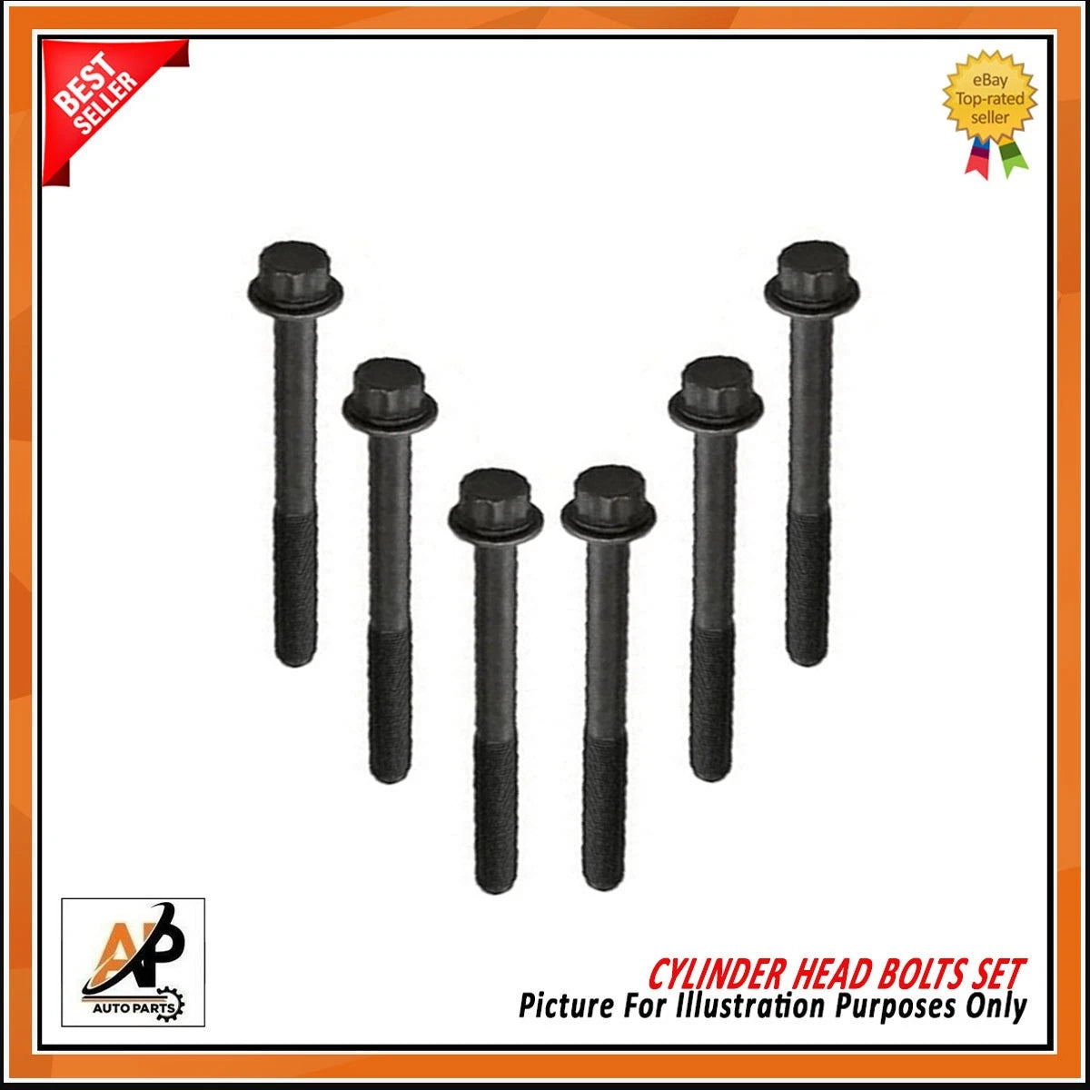 Cylinder Head Bolts Set Replacement for Honda Accord Civic 1.6 2.0 (1990–2007)