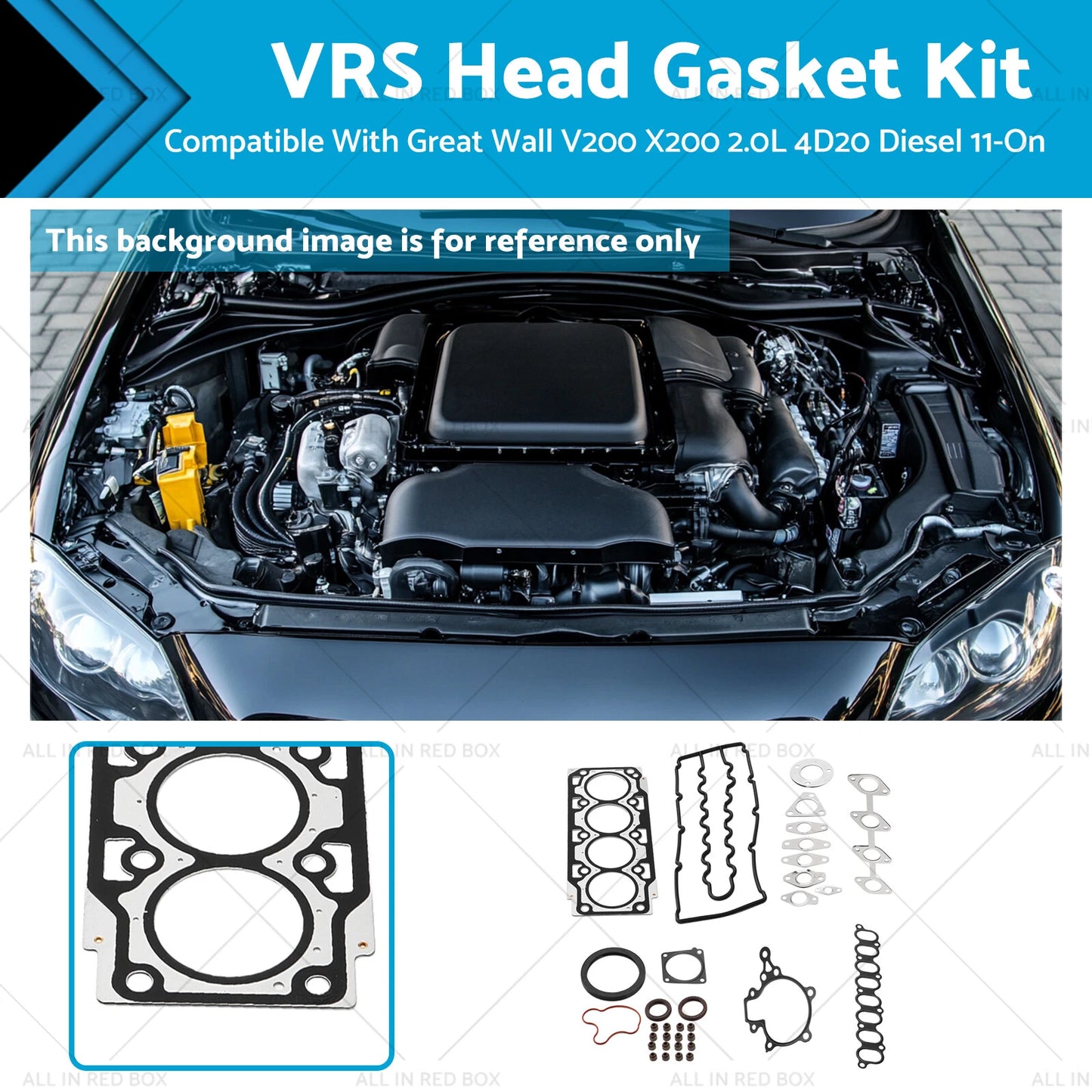VRS Cylinder Head Gasket Kit for Great Wall V200 X200 4D20 Diesel (11-On)